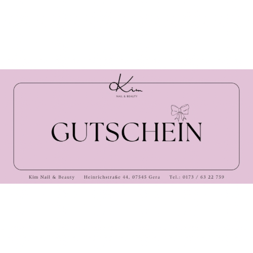 Geschenkgutschein in Wert von 50 Euro