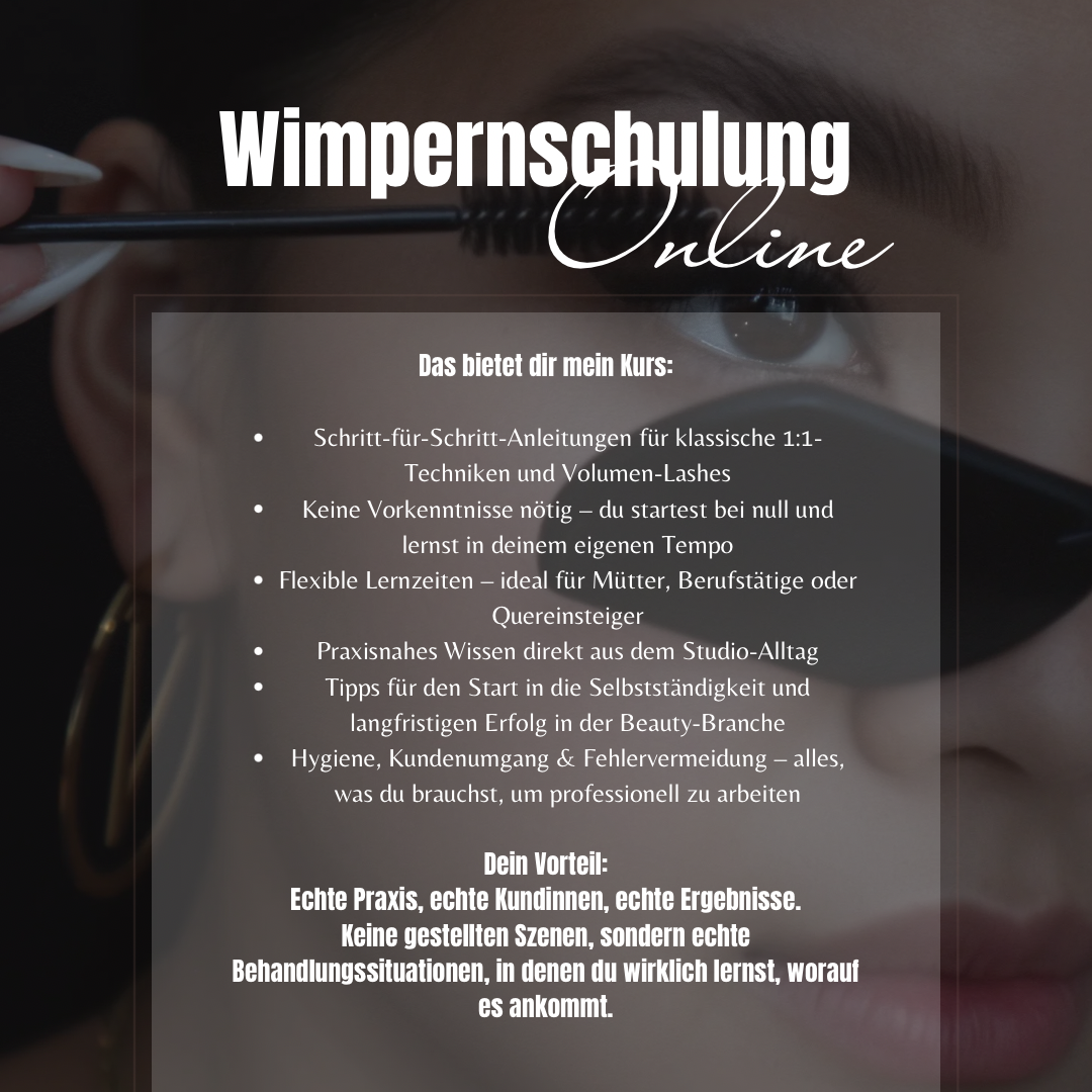 Wimpernschulung Online